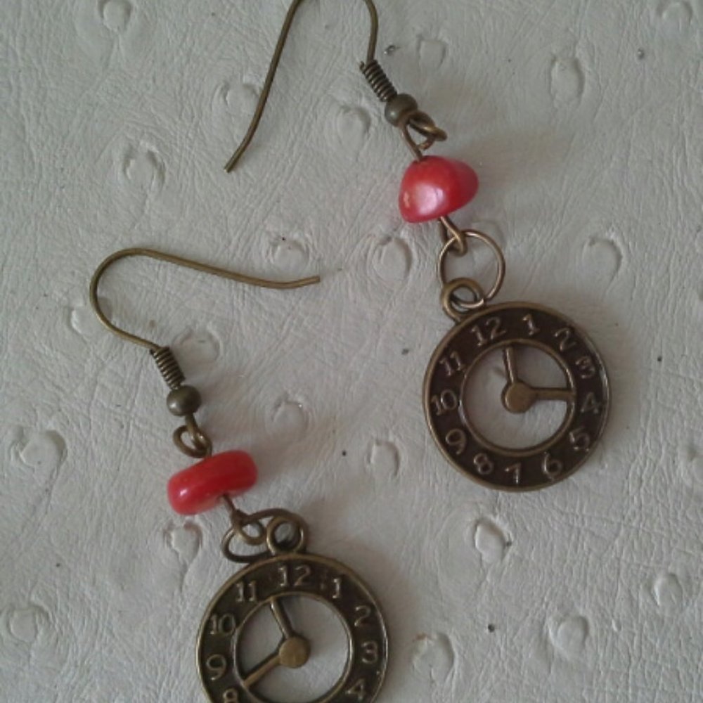 NEW Genuine Red Coral earrings